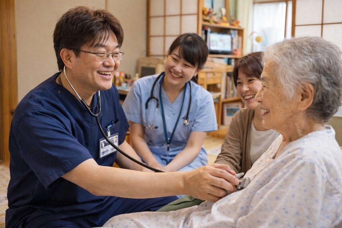 在宅訪問診療を行う医師の写真